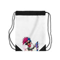 Punk Rockstar Hen Drawstring Bag