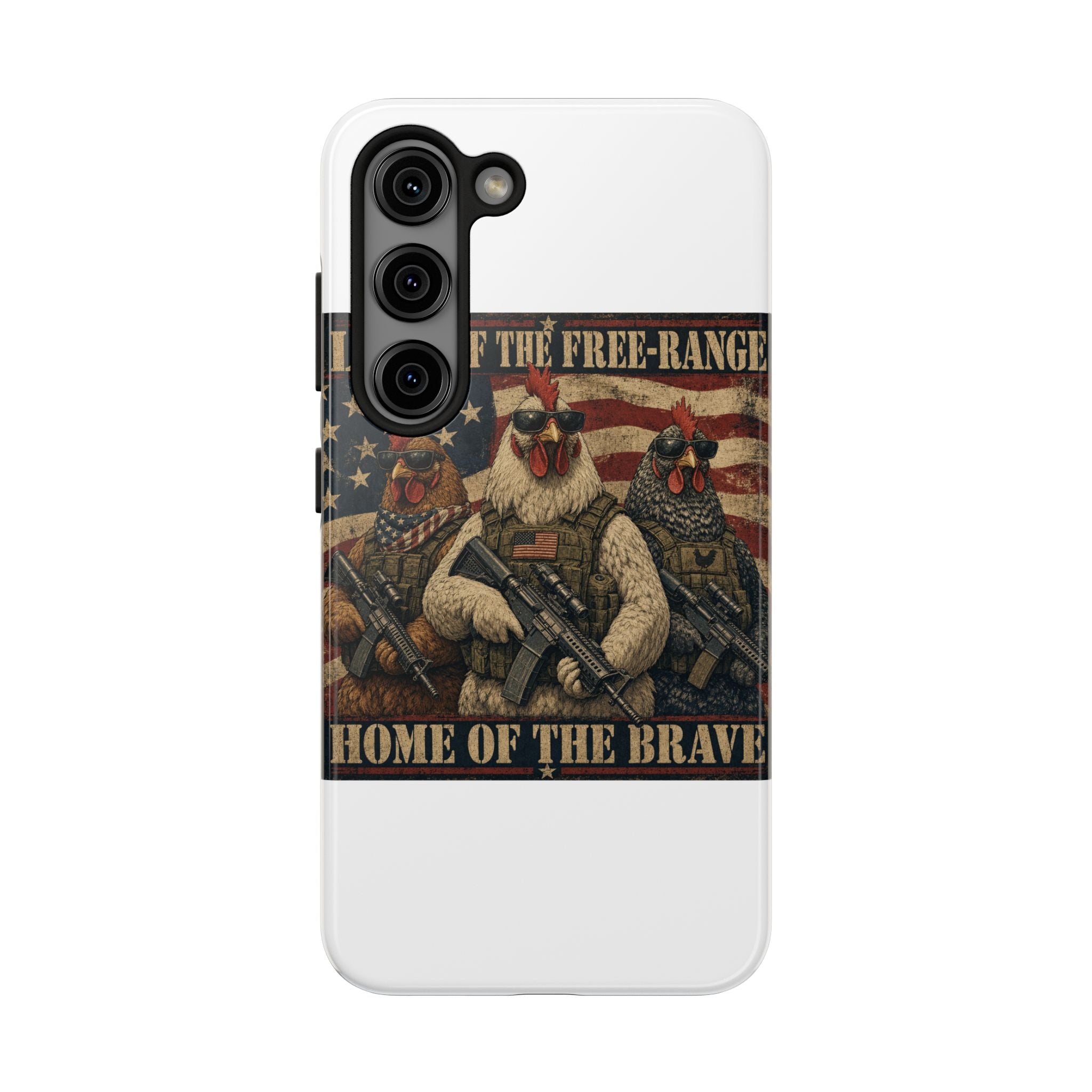 Land of the Free-Range Tough Phone Case