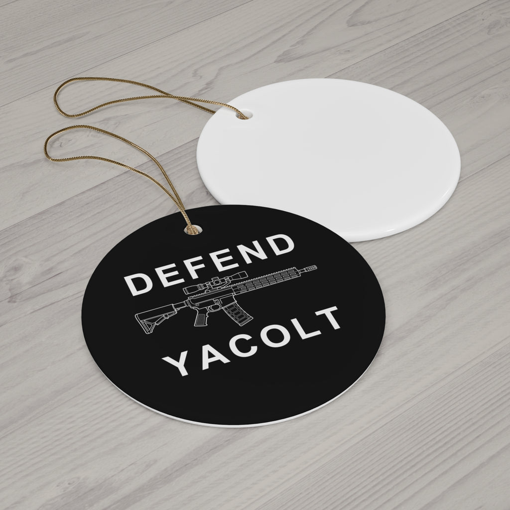 Defend Yacolt AR-15 Ceramic Ornament