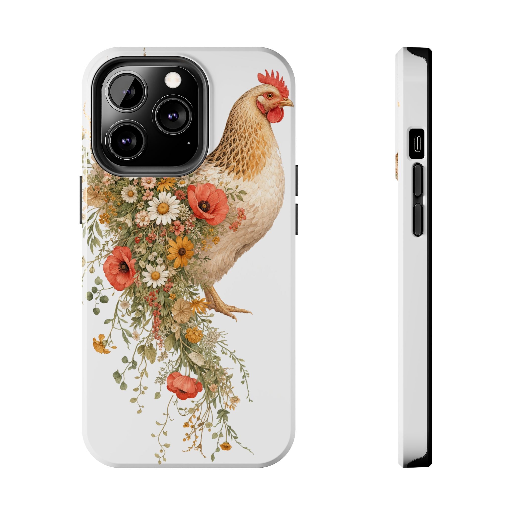 Wildflower Hen Tough Phone Case