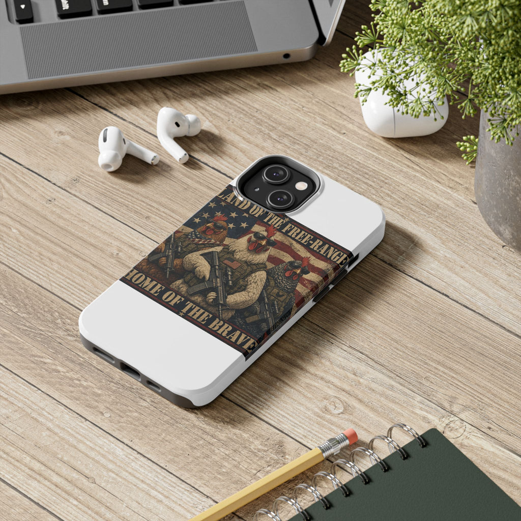 Land of the Free-Range Tough Phone Case